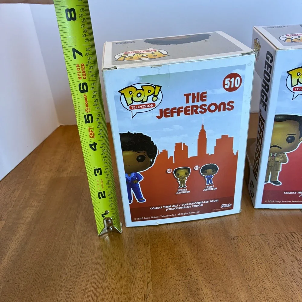 Funko Pop! The Jeffersons George & Louise Jefferson Vinyl Figures 509 & 510 TV